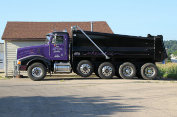 Картинка peterbilt+dump+truck автомобили peterbilt грузовик тяжёлый