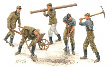 Картинка рисованные армия немецкие солдаты вторая мировая война художник андрей каращук