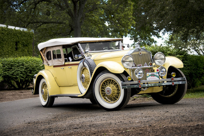 Обои картинки фото packard model 640,  1929, автомобили, packard, автопробег, выставка, автошоу