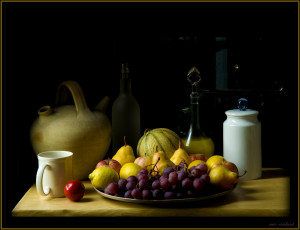 Картинка еда натюрморт виноград тарелка чашка фрукты