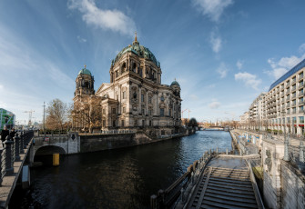 Картинка berlin+dom города берлин+ германия храм река