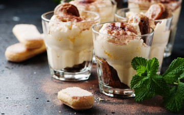 Картинка еда мороженое +десерты dessert sweet delicious какао тирамису десерт сладкое chocolate glass tiramisu italian печенье крем