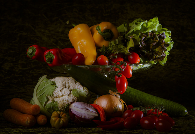 Обои картинки фото еда, овощи, ассорти