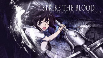 Картинка strike+the+blood аниме взгляд фон девушка