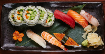 Картинка еда рыба +морепродукты +суши +роллы роллы рис суши лосось