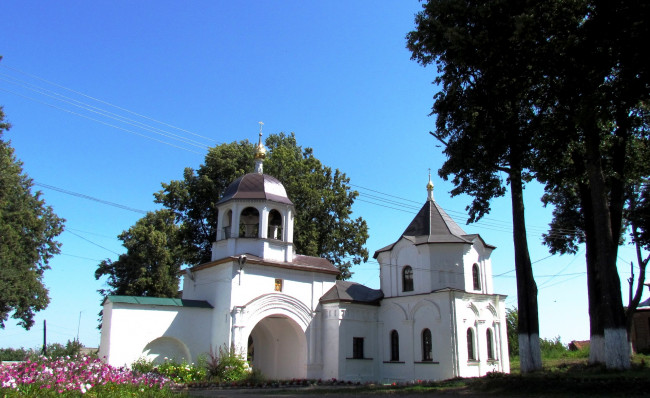 Обои картинки фото переславль - залесский, города, - православные церкви,  монастыри, дерево, храм, собор
