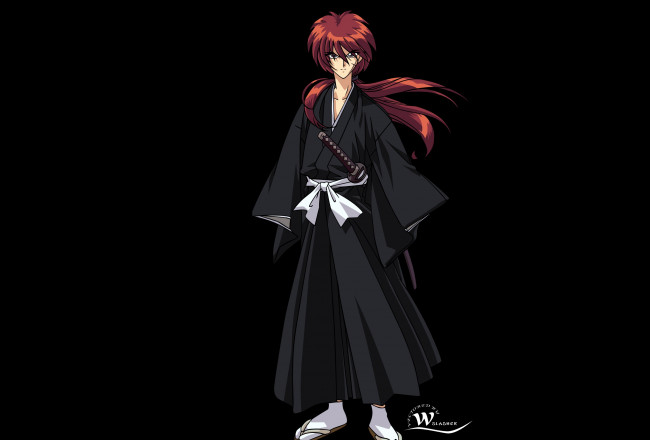 Обои картинки фото аниме, rurouni kenshin, кенсин