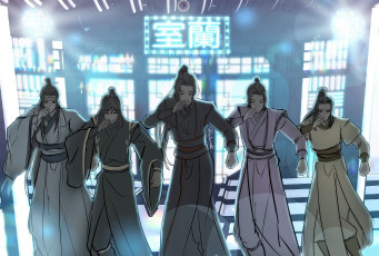 Картинка аниме mo+dao+zu+shi персонажи танец