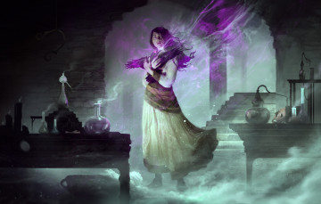 Картинка фэнтези маги +волшебники девушка