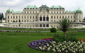 обоя belvedere palace, города, вена , австрия, belvedere, palace