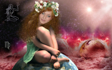 Картинка космический гороскоп дева фэнтези девушки