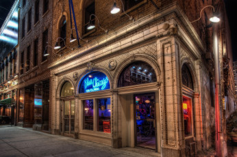 Картинка chicago города Чикаго сша blues bar бар улица hdr