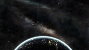 Картинка космос арт галактика планета