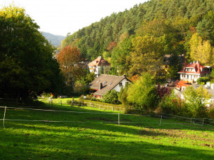 Картинка marburg germany города пейзажи дома пейзаж дорога