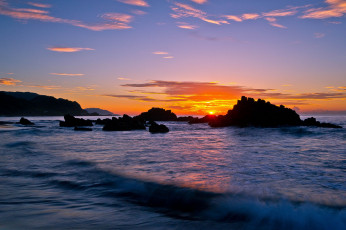 Картинка природа восходы закаты восход скалы море