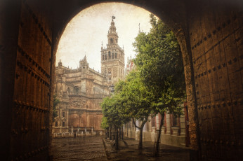 Картинка севилья испания города арка