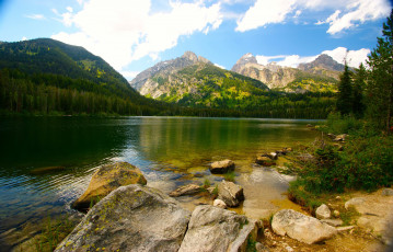 Картинка grand teton national park природа реки озера горы озеро