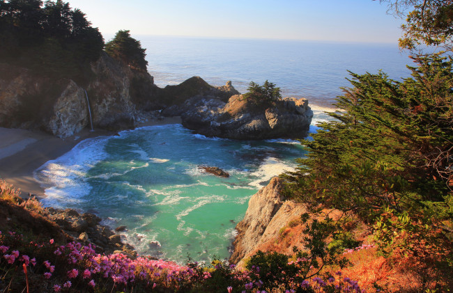 Обои картинки фото калифорния, природа, побережье, море