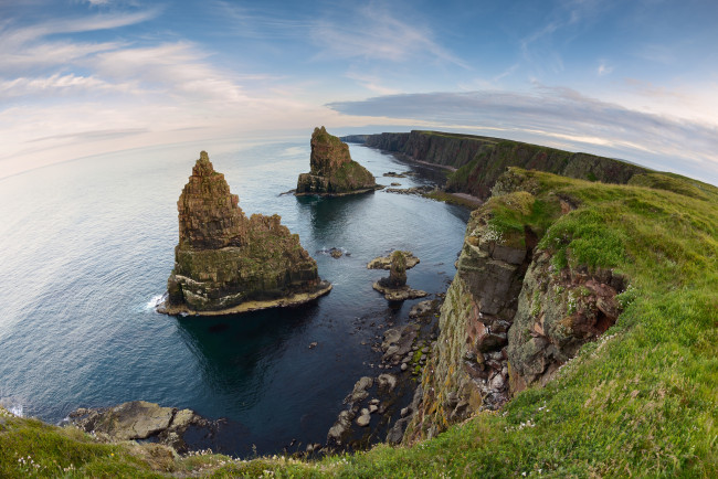 Обои картинки фото duncansby, stacks, caithness, scotland, природа, побережье, шотландия, скалы, северное, море, north, sea