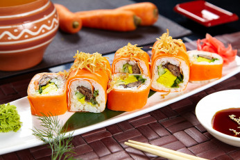 Картинка еда рыба +морепродукты +суши +роллы японский ролы