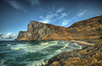 Картинка природа побережье волны скалы океан