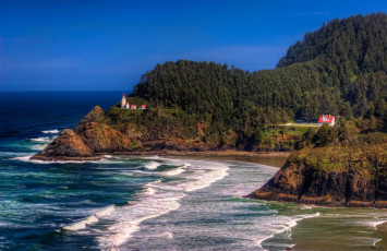 Картинка природа маяки побережье океан маяк