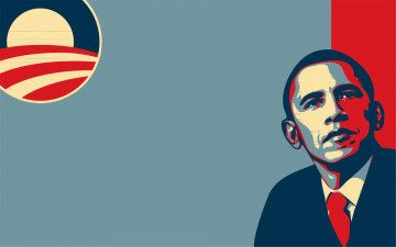 Картинка рисованные минимализм obama
