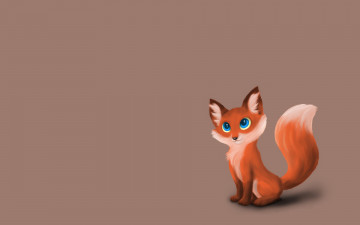 Картинка рисованные животные +лисы лиса fox