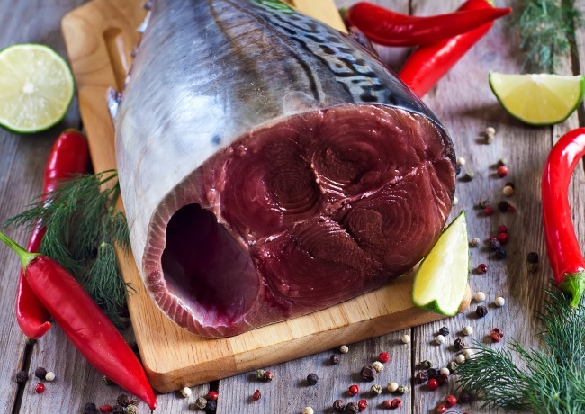 Обои картинки фото еда, рыба,  морепродукты,  суши,  роллы, специи, тунец