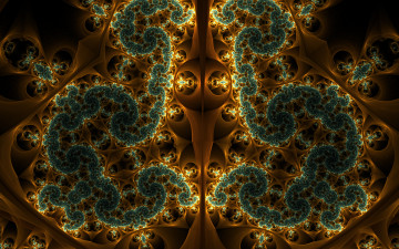 Картинка 3д+графика фракталы+ fractal узор у цвета фон