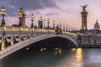 Картинка beautiful+paris города париж+ франция мост река