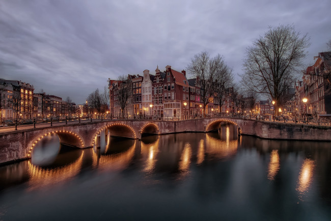 Обои картинки фото amsterdam, города, амстердам , нидерланды, каналы