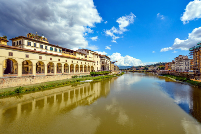Обои картинки фото города, флоренция , италия, arno, river