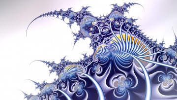 Картинка 3д+графика фракталы+ fractal цвет фон узоор