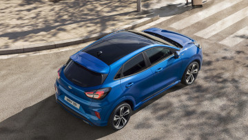 Картинка 2020+ford+puma автомобили ford 2020 puma вид сверху синий форд