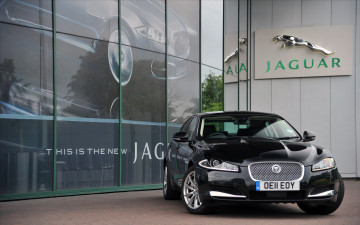 Картинка jaguar xf diesel 2012 автомобили
