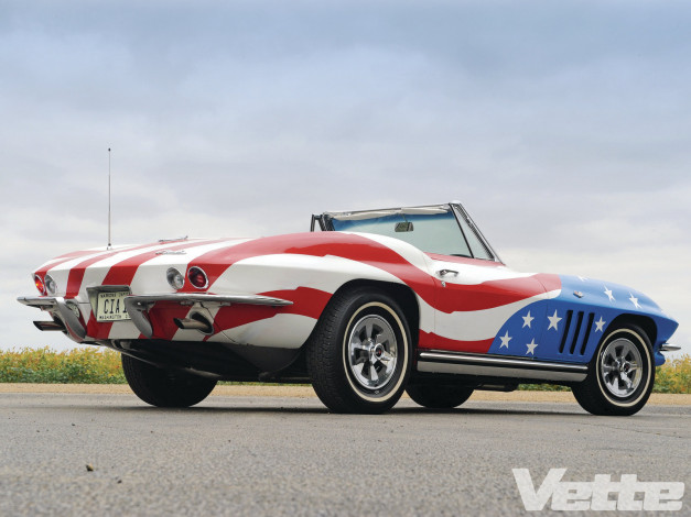 Обои картинки фото 1965, chevrolet, corvette, автомобили