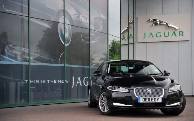 Обои картинки фото jaguar, xf, diesel, 2012, автомобили