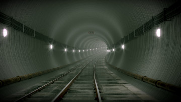 обоя техника, метро, подземка, тоннель