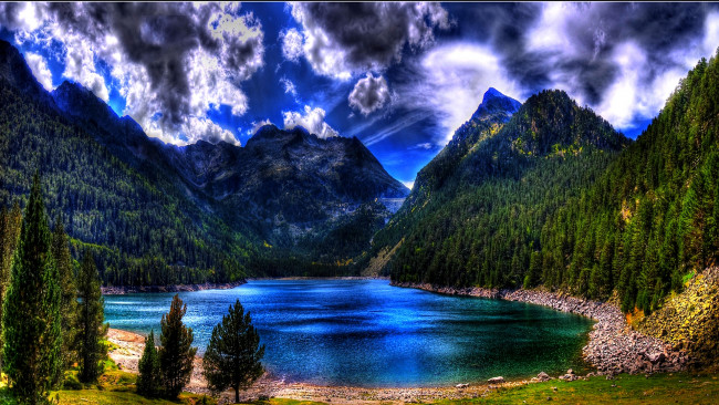 Обои картинки фото lake, view, природа, реки, озера, горы, простор, озеро, леса