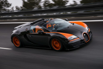 Картинка 2013 bugatti veyron 16 grand sport vitesse автомобили гонки