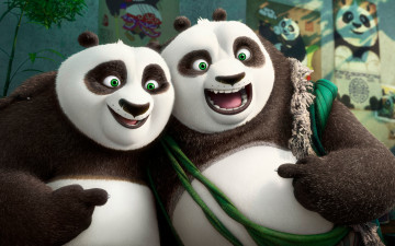 обоя kung fu panda 3, мультфильмы, - kung fu panda 3, панда