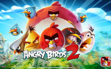 обоя видео игры, - angry birds 2, angry, birds, 2