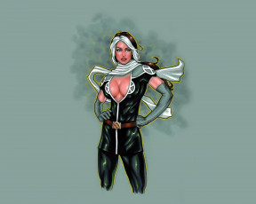 Картинка рисованное комиксы девушка фон взгляд униформа