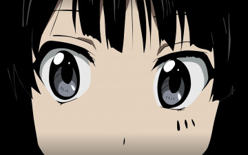 Картинка аниме k-on девушка взгляд фон