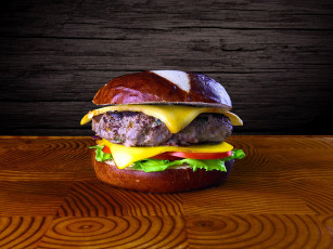 Картинка еда бутерброды +гамбургеры +канапе помидоры сыр котлета булочка гамбургер