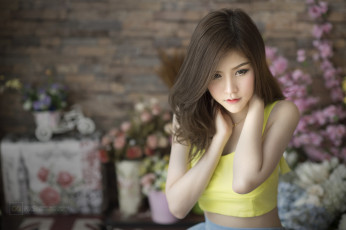 Картинка девушки -unsort+ азиатки лицо взгляд
