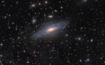 Картинка ngc7331 космос галактики туманности пространство звезды галактика cпиральная