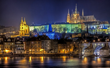 Картинка prague города прага Чехия карлов мост
