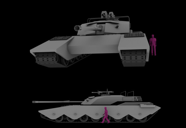 Обои картинки фото техника, 3d, танк